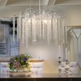 thumbnail image 1 of OYIPRO 6-Light 23.6" W Contemporary Luxury Tassel Crystal Chandelier Chrome, 1 of 5