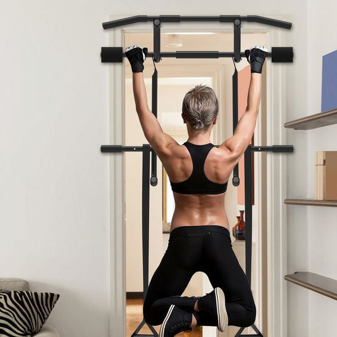 OYLUS Pull Up Door Bar Chin Up Doorway Strength Training with Dip