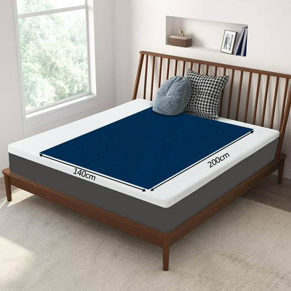 OYO BABY Waterproof Baby Underpads – Reusable, Washable Absorbent Crib Protector (Dark sea blue) (200X140)CM