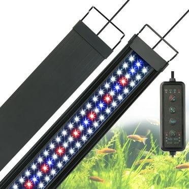 OYO WATER Fish Tank Light Aquarium Light with Timer, 24/7 Cycle, 5 Dimmable Brightness, Sunrise/Sunset Simulation Planted Light for 10/20/30/55 Gallon Freshwater Fish Tank
