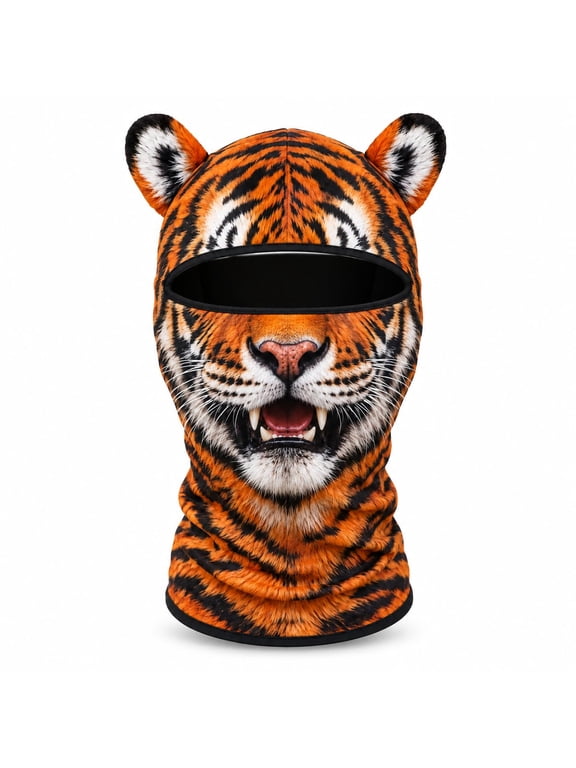 3D Animal Ski Masks with Ears, Full Face Covers, Windproof Winter Face Masks