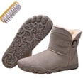 thumbnail image 1 of OYPGUE Barefoot Boots Women, Winter Snow Footwear Fur Lined Zero Drop, 1 of 6