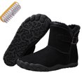 thumbnail image 1 of OYPGUE Barefoot Boots Women, Winter Snow Footwear Fur Lined Zero Drop, 1 of 6