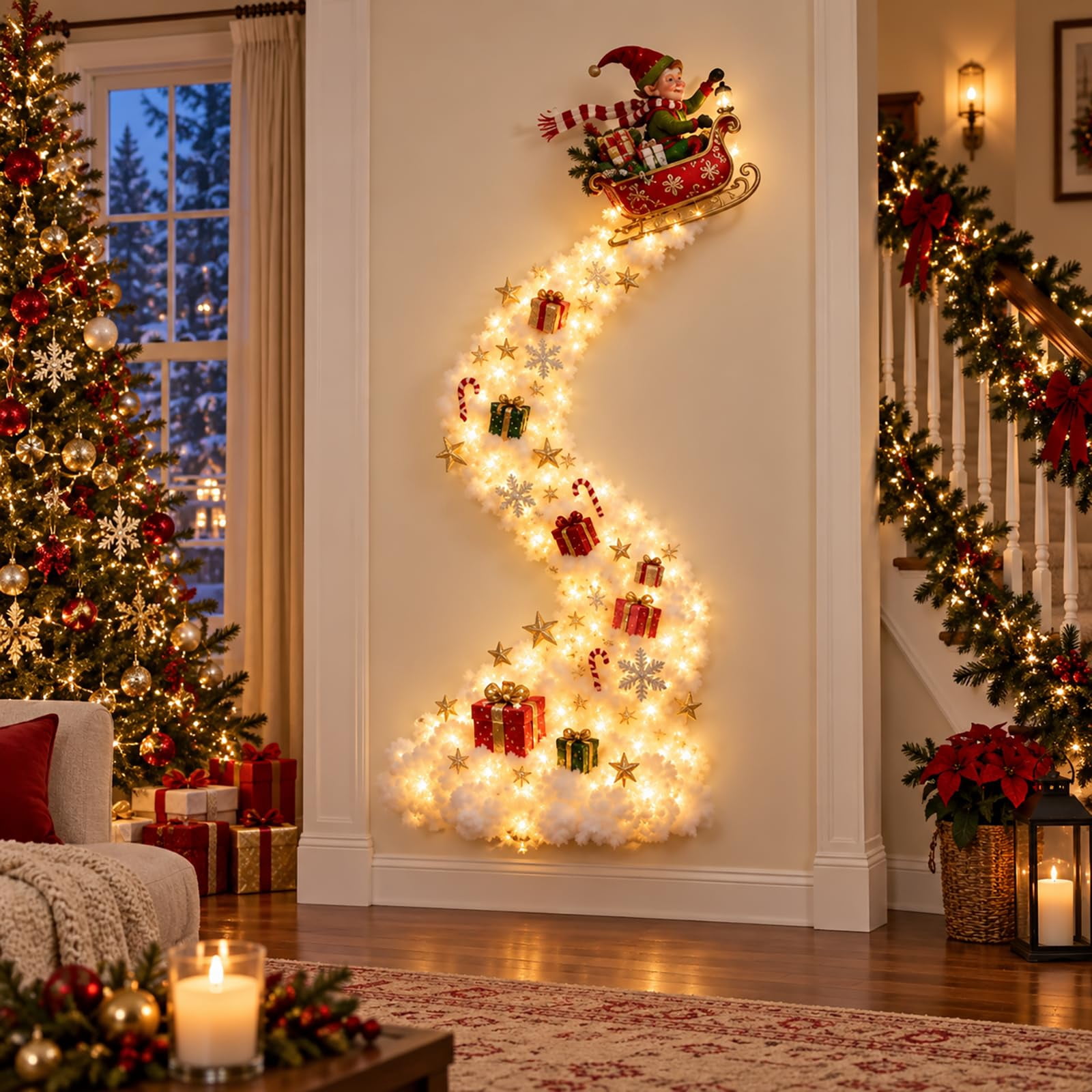 Magic Cclothes OYPGUE Christmas Magic Trail Wall Light - Walmart.com