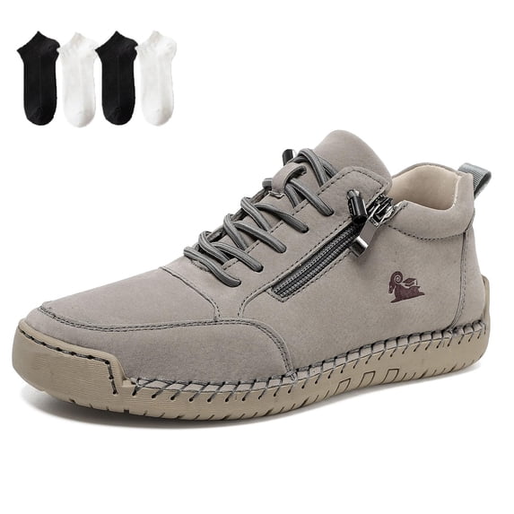 OYPGUE Orthopedic Zipper Sneakers for Women, Wide Toe Box Comfortable Walking Shoe