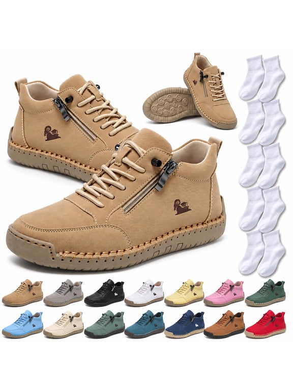 Urban Comfortable Orthopedic Zipper Sneakers, Walking Shoes for Women
