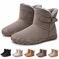 thumbnail image 1 of OYPGUE Women's Barefoot Snow Boots Wide Toe Water-Resistant Non-Slip Boots, 1 of 7