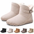 thumbnail image 1 of OYPGUE Women's Barefoot Snow Boots Wide Toe Water-Resistant Non-Slip Boots, 1 of 7
