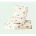 thumbnail image 1 of OYS Kids Natural Organic Latex Pillow with Organic Cotton Cartoon Pillowcase, Boys and Girls Pillow, Travel Pillows (Little Bear, 17.3" x 10.5" x 2.4"), 1 of 7