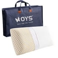 thumbnail image 1 of OYS Talalay Natural Latex Pillows for Sleeping Neck Pain Relief with Organic Removable Tencel Cover（Queen，27.5" x 15.7" x 5.5"，Medium Firmness）, 1 of 9