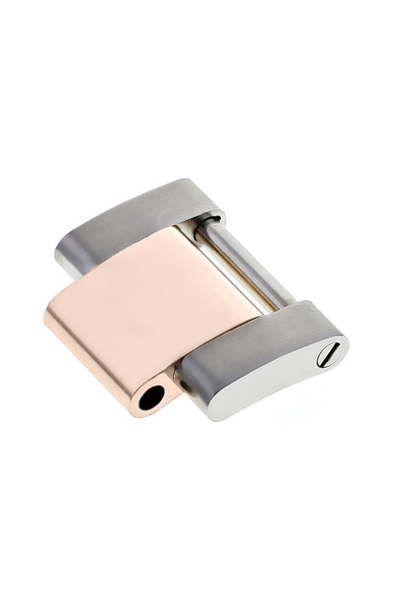 OYSTER WATCH BAND SOLID LINK FOR ROLEX REAL 18K/S ROSE GOLD 116613 116713 116233
