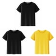 thumbnail image 1 of OYXSER 3Pcs Boys Athletic T Shirts Quick Dry Solid Short Sleeve T Shirts Mesh Sports Undershirt, 2-14 Years, 1 of 9