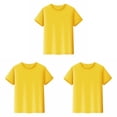 thumbnail image 1 of OYXSER 3Pcs Boys Athletic T Shirts Quick Dry Solid Short Sleeve T Shirts Mesh Sports Undershirt, 2-14 Years, 1 of 8