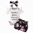 thumbnail image 1 of OYXSER Baby Girl Clothes Infant Summer Outfits Set Baby Girl Romper Bodysuit+Ruffle Tutu Shorts Bloomer Cute Romper Shorts Set, White 12-18M, 1 of 4
