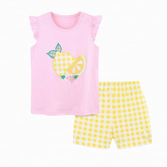 OYXSER Baby Girls Toddler 4T 5T Baby Summer Floral Tank Top Sleeveless Shirt + Shorts Cute Summer Girl Clothes Set, Light Pink 12-24M