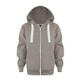 thumbnail image 1 of OYXSER Kids Oversized Zip Up Hoodie Sweatshirt Full Zipper Hooded Jacket with Pocket, Coffee 4-5Y, 1 of 6