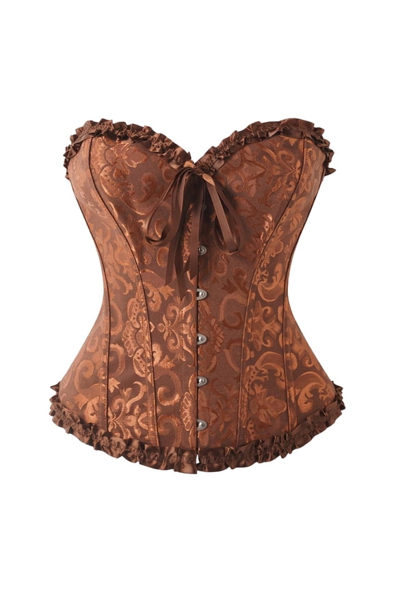 Lingerie for Women Black Corset Dress Corset Tops for Women White Corset Brown Corset Corset Tops for Women, Bustier Shapewear Lingerie, Lace Waist Push Up Bodysuit, Orange XS