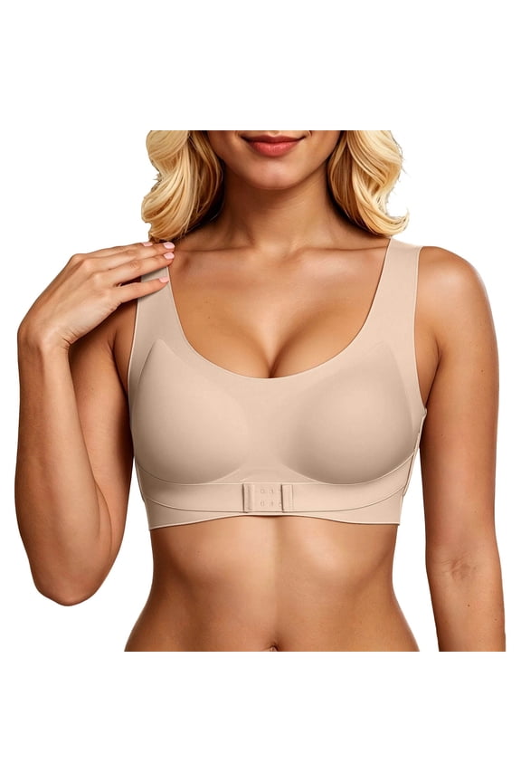 Posture Bras for Women Anti-Sagging Wireless Full Coverage Br