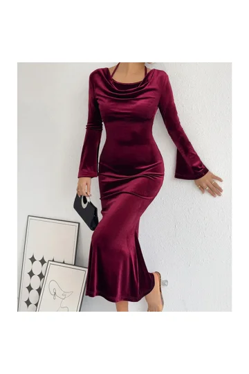 Mermaid Dresses Burgundy