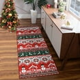 thumbnail image 1 of OYang Christmas Rug,Folding Printed Carpet ,Heavy Velvet Washed Back Folding Printed Carpet for Living Room ,Bedroom, 1 of 7