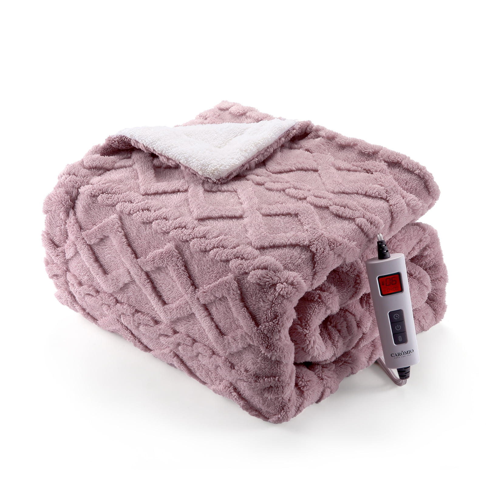 OYang Electric Blanket - Cotton Velvet Twist Jacquard u0026 Lamb Velvet Heated  Blanket with 6 Heating Levels ,1-10 Hours Timing Control Fast Heating  Blanket 72*84in - Walmart.com