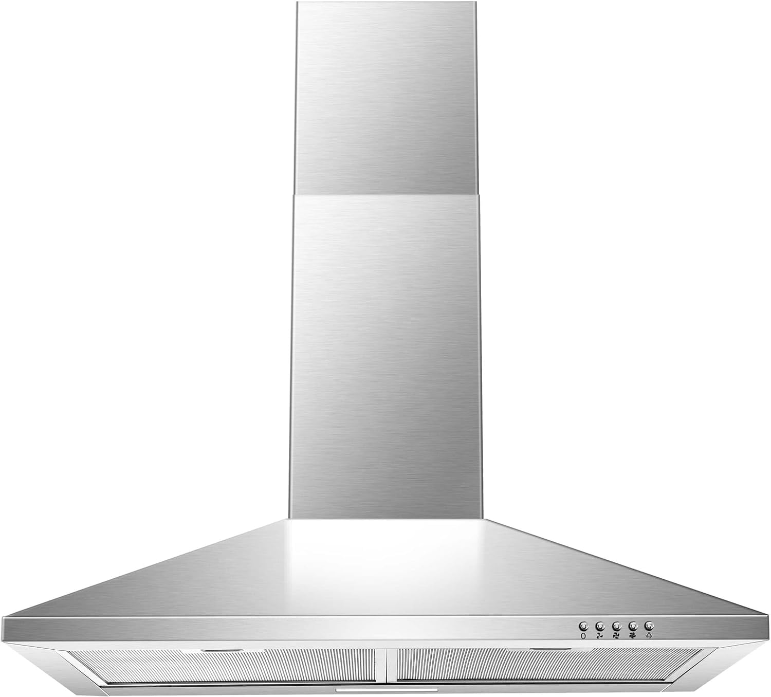 OYang Range Hood ,30 inch Wall Mount Range Hood in Stainless Steel With Ducted/Ductless Convertible,Stove Vent Hood with Aluminum Filters,3 Speed Exhaust Fan,LED Light,Button Control