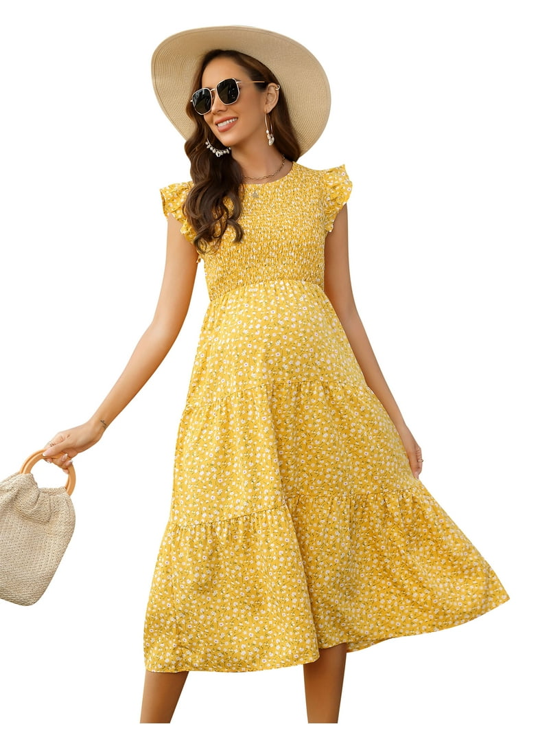yellow maternity dresses formal Maternity dress, Baby shower dress, Yellow maternity dress for photosh –  DSProm main image 0