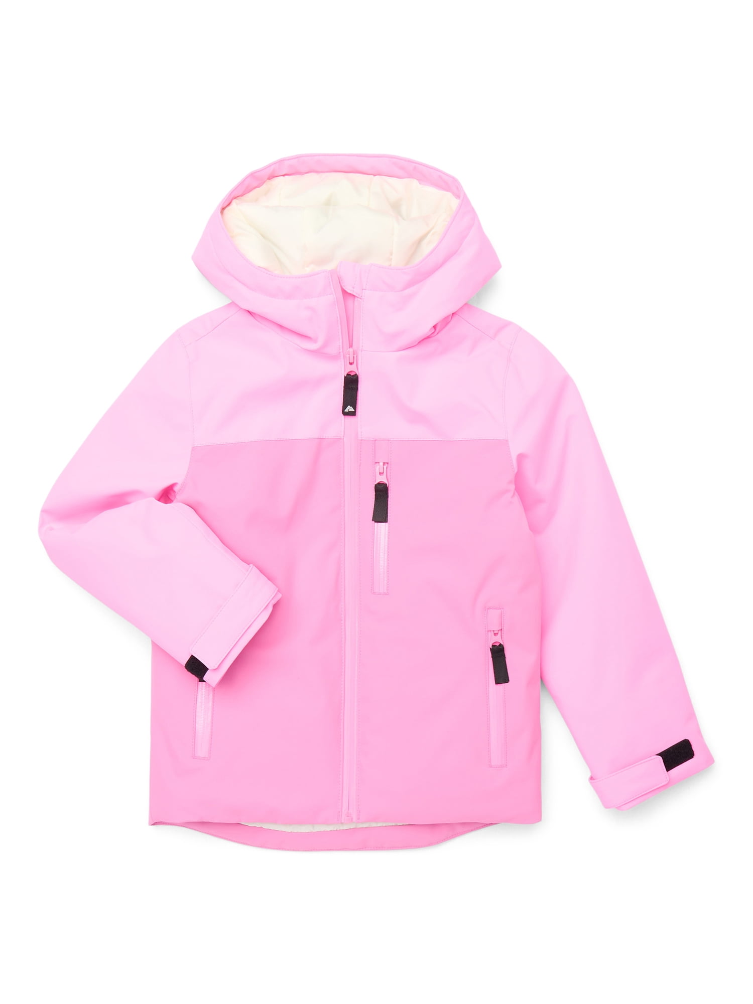 Ozark Trail Girls Snow and Ski Hooded Zip-Up Jacket, Sizes 4-18