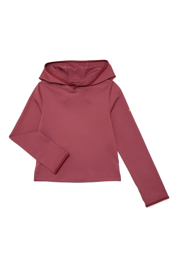 Boys Hooded Sun Shirt with Long Sleeves, Sizes 4-18 & Husky