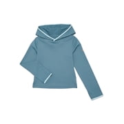 Boys Hooded Sun Shirt with Long Sleeves, Sizes 4-18 & Husky