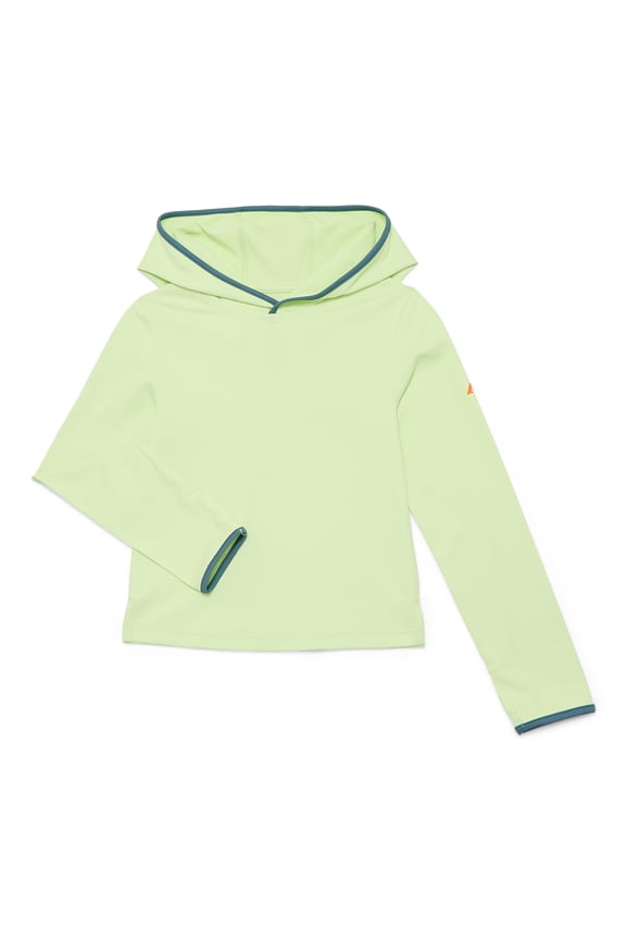Boys Hooded Sun Shirt with Long Sleeves, Sizes 4-18 & Husky