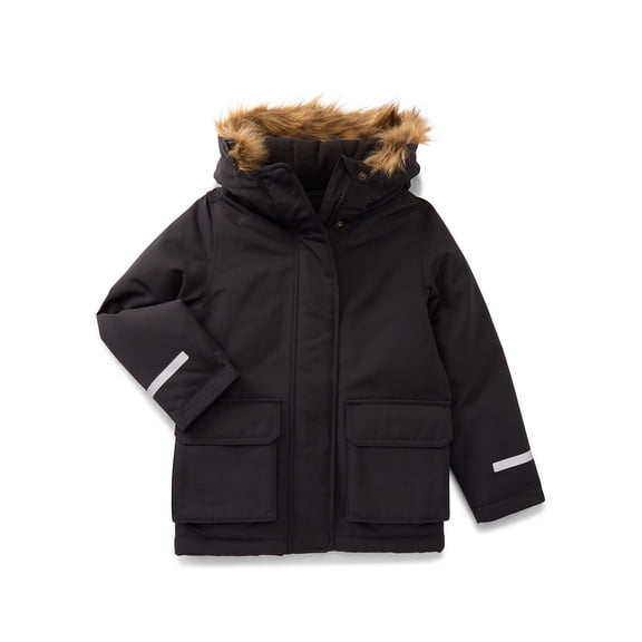 Ozark Trail Heavy Weight Girl's Puffer Jacket, Sizes 4-18 & Plus