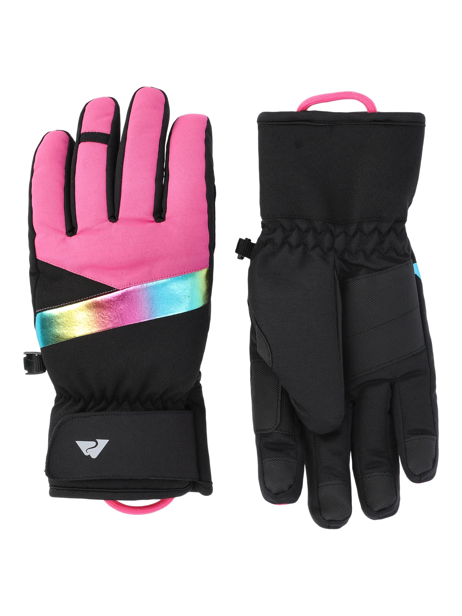 Ozark Trail Girls Hybrid Ski Gloves, Sizes S-XL