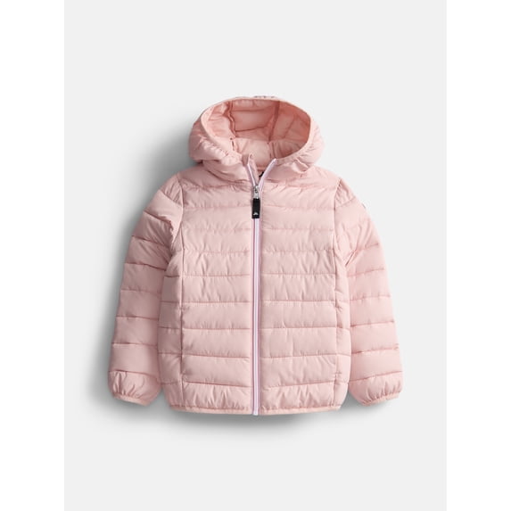 Ozark Trail Girls Light Weight Puffer Jacket, Sizes 4-18 & Plus