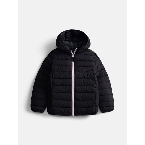 Ozark Trail Girls Light Weight Puffer Jacket, Sizes 4-18 & Plus