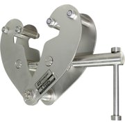 OZ Lifting Products Stainless Steel Beam Clamp, 1-Ton Capacity, 2.95-9.05in. Flange Width, Model# OZSS1BC