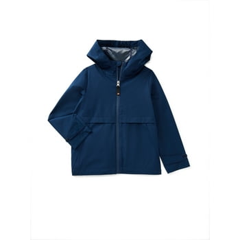 Ozark Trail Boys Rain Jacket with Hood, Sizes 4-18