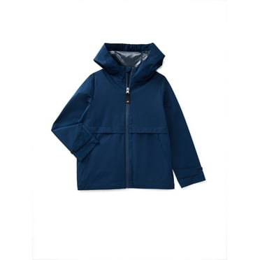 Ozark Trail Boys Rain Jacket with Hood, Sizes 4-18