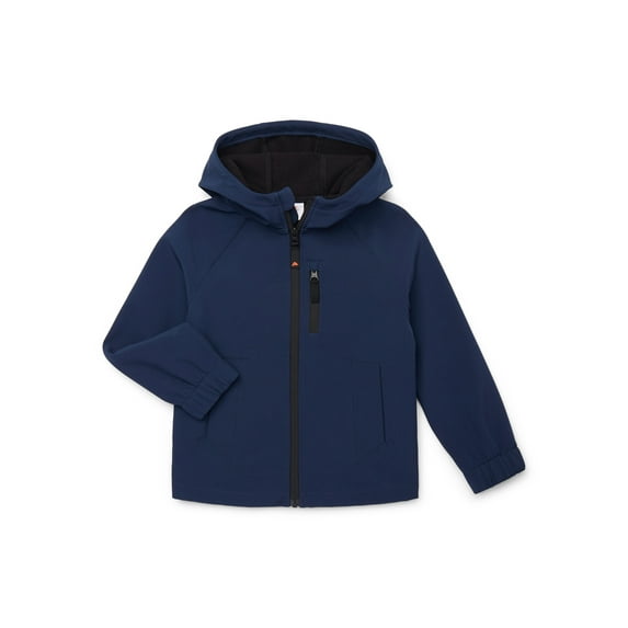 Ozark Trail Little and Big Boys Hooded Softshell Jacket, Lightweight, Sizes 4-18
