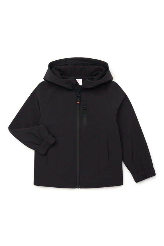 Little and Big Boys Hooded Softshell Jacket, Lightweight, Sizes 4-18