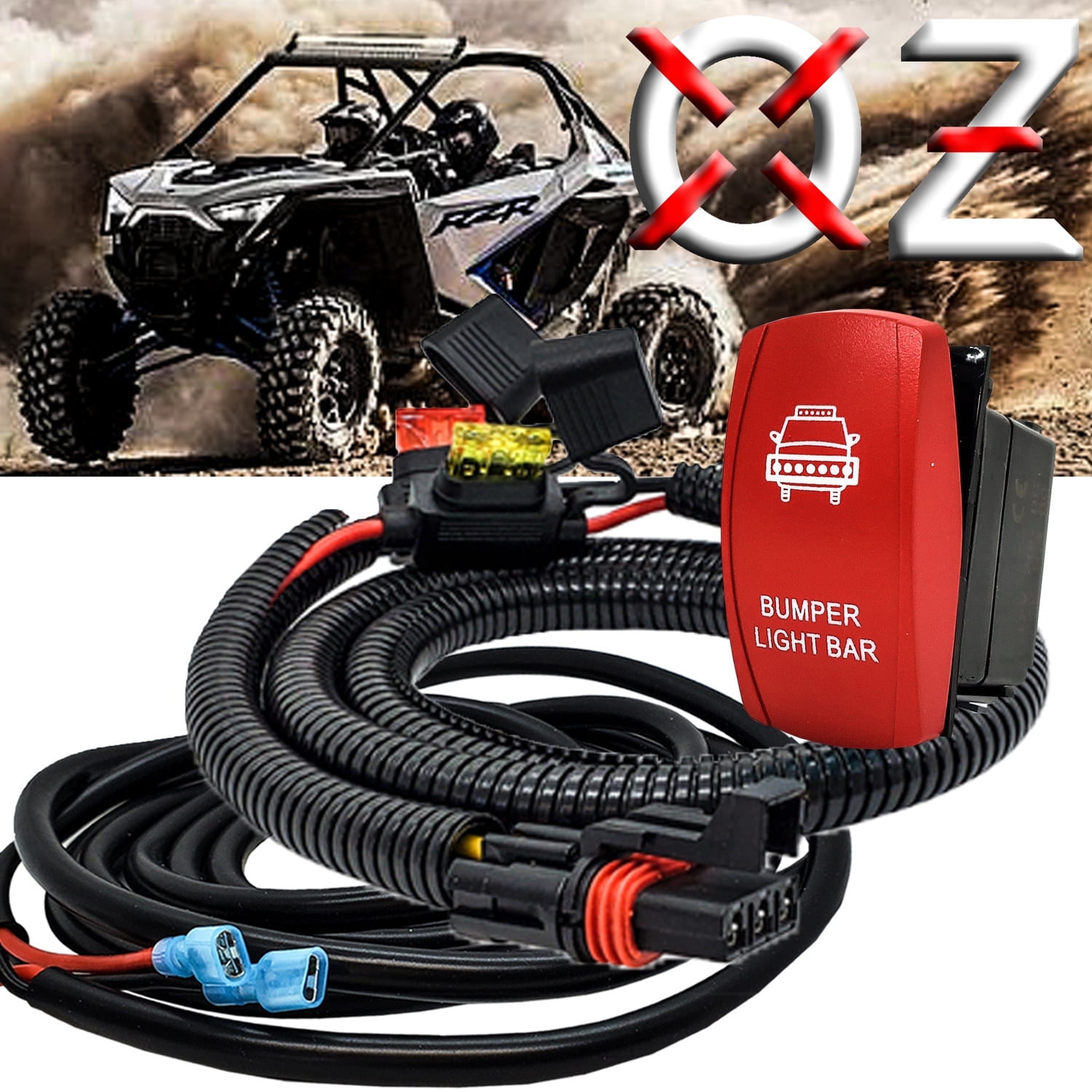 OZ-USA 10' Pulse Power Busbar Plug Wire Harness with Laser-etched ...