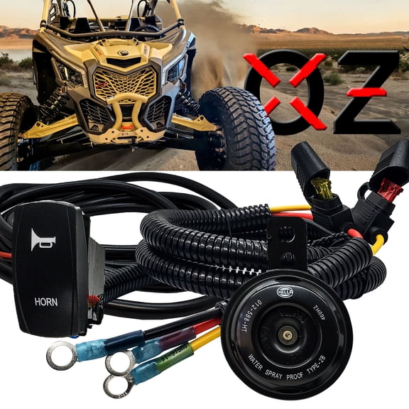OZ-USA 3" Disc Horn Power Busbar Distribution Block Wire Harness Kit Compatible with 2018-2023 Can-Am Maverick X3 Max RS Turbo RR, Sport, Trail, Commander and Defender.