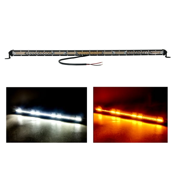 OZ-USA 30" White Amber Dual Color Changing Osram LED Light Bar Spot Flood Combo Beam for Off Road Truck Trailer UTV RV 12 - 30 Volts
