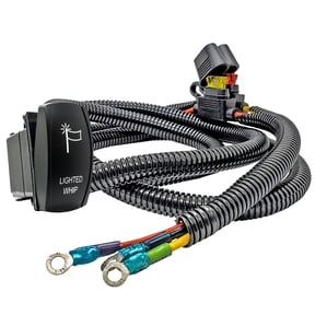 OZ-USA 6' Power Busbar Distribution Block Wire Harness with On/Off Rocker Switch for Whip Lights Compatible with 2018-2023 Can-Am Maverick X3 Max RS Turbo RR Sport Trail Defender