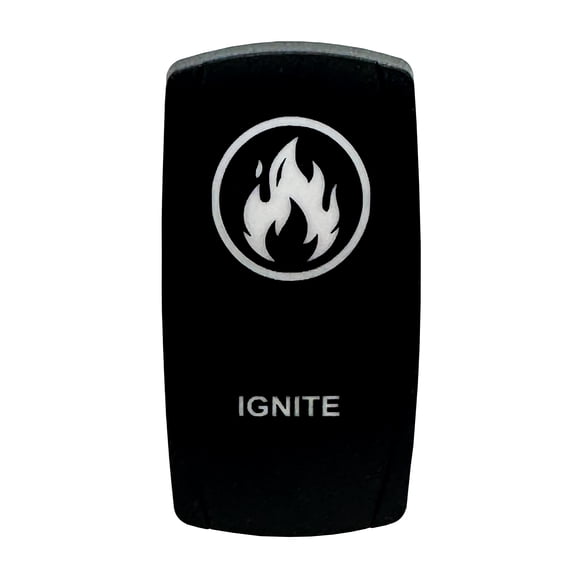 OZ-USA Ignite | On / Off Momentary Rocker Switch | 4-Pin 20A Blue LED Backlit | Waterproof 12V  48V |  SPST
