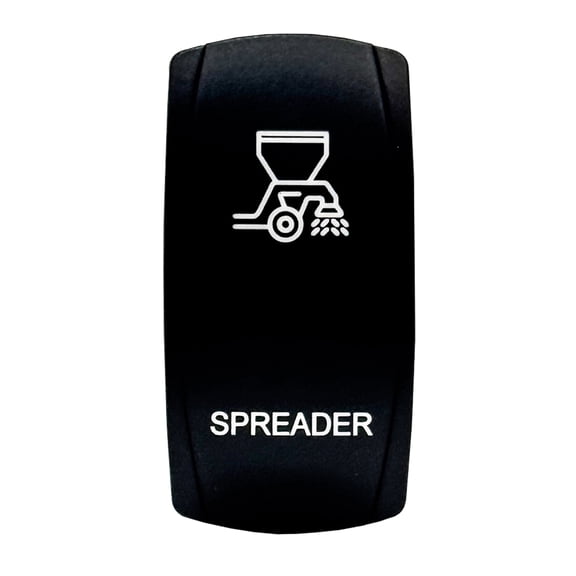 OZ-USA SPREADER  On / Off Momentary Rocker Switch  5-Pin 20A Blue LED Backlit Waterproof 12V  24V for Trucks UTVs Tractors Compatible with Polaris RZR Can-Am X3 Talon Pioneer YXZ Mule Dash Panels