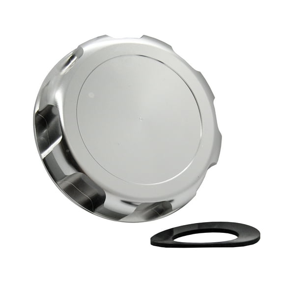 OZ-USA Silver Gas Cap Aluminum JS Billet with Rubber Gasket for Kawasaki Jet Ski STX JH SX SS TS SXI