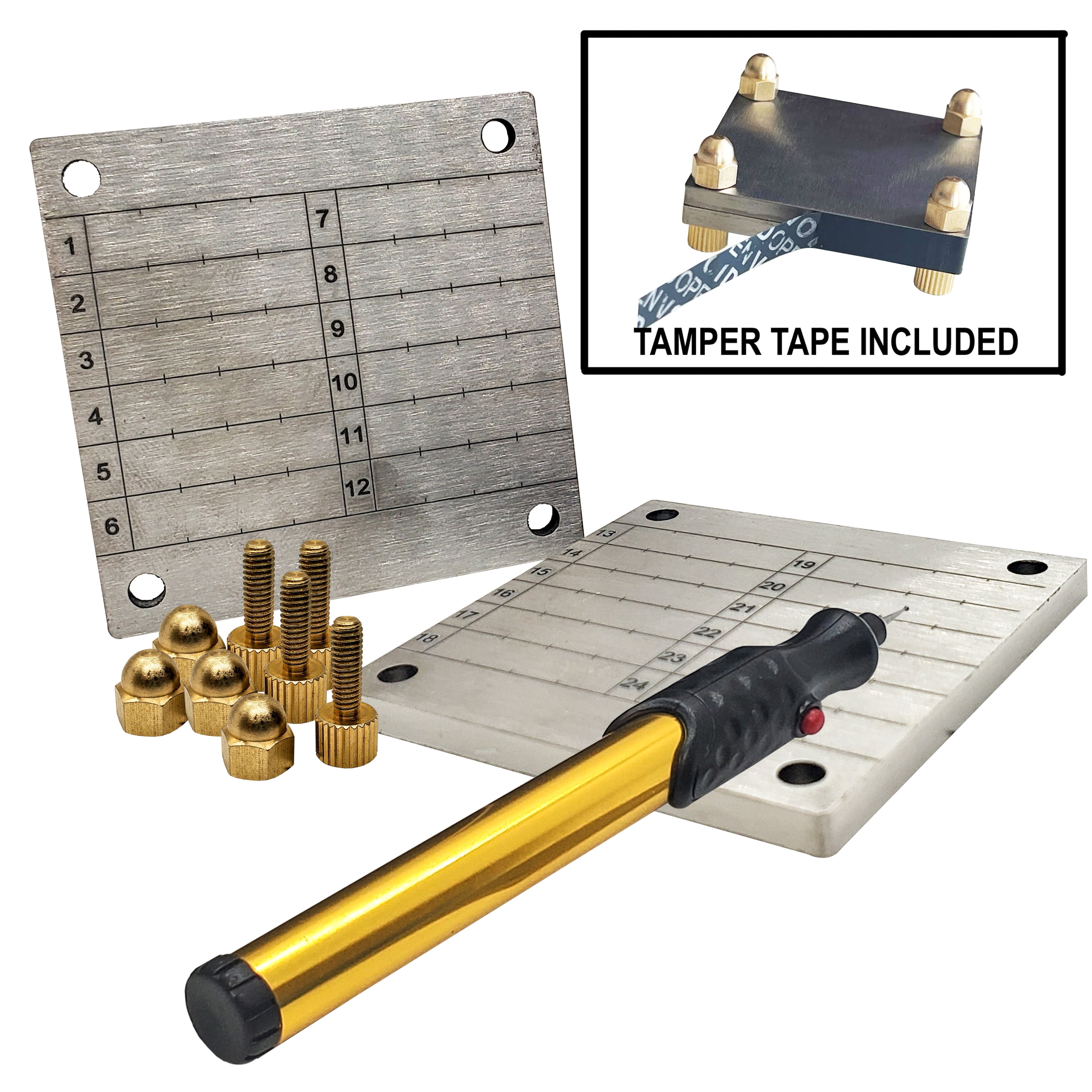 OZ-USA Ti1000™ Titanium Crypto Seed Phrase Recovery Cold Storage System Metal  Plate + Engraving Pen - Walmart.com