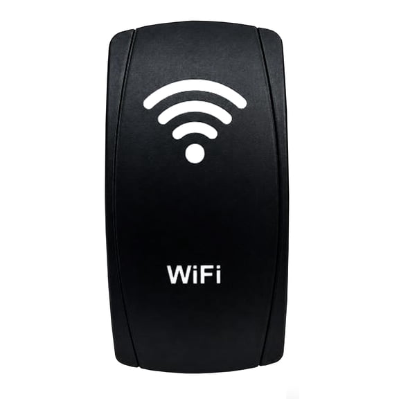 OZ-USA WIFI | On / Off Rocker Switch | 4-Pin 20A Blue LED Backlit | Waterproof 12V  48V