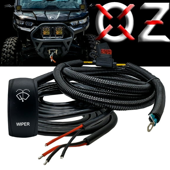 OZ-USA Windshield Wiper/Washer On/Off/On Power Bus Bar Distribution Block Wire Kit Compatible with 2018-2023 Can-Am Maverick X3 Max RS Turbo RR Sport Trail Defender